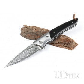 Long-billed bird Damascus blade material knife UD2106568